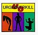 Urge Overkill - Logo with 3 Silouettes - Sticker / Decal
