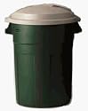 32GAL EVERGRN Trash Can