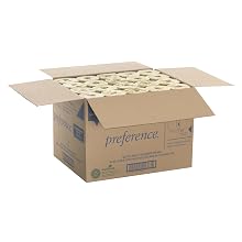 Georgia-Pacific Preference 18280/01 White 2-Ply Embossed Bathroom Tissue, 4.05" Length x 4" Width (Case of 80 Roll, 550 Sheets Per Roll)