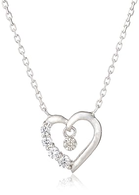 【クリックで詳細表示】[VAヴァンドーム青山] VA VENDOME AOYAMA 【WEB限定販売】スイング ダイヤモンド ハート レディース ネックレス プラチナメッキ GS3N801143DI： ジュエリー通販