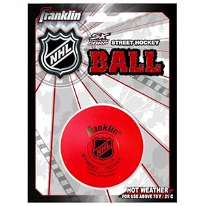 Franklin Sports NHL Street Hockey Super High Density Ball (Red)