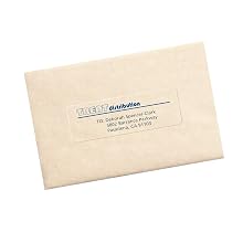 Avery Easy Peel Address Labels for Inkjet Printers, Clear, 1.333 x 4 Inches, Pack of 350 (8662)