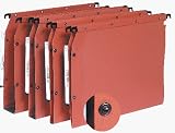 L Oblique Suspension File Lateral Manilla V-base 240gsm A4 Orange Ref L500000 [Pack 25]