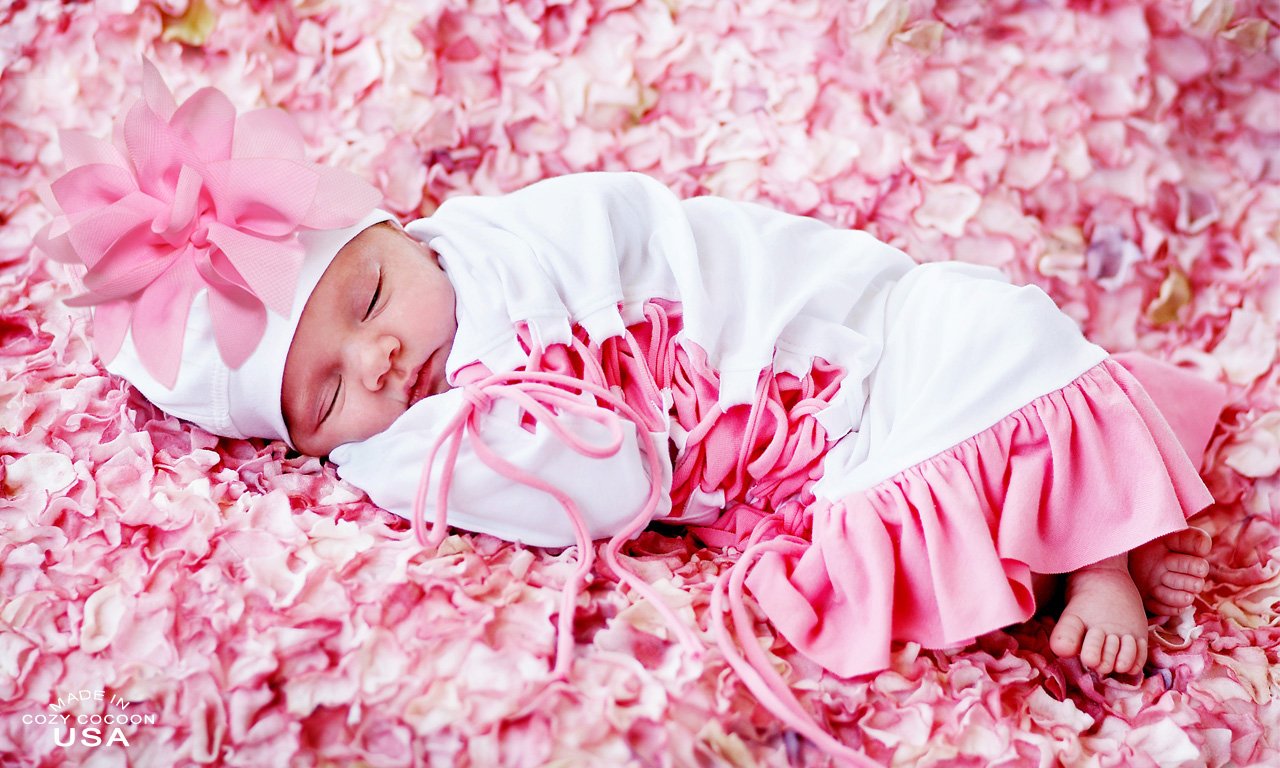 Cozy Cocoon® Ballerina Baby Cocoon & Hat Set