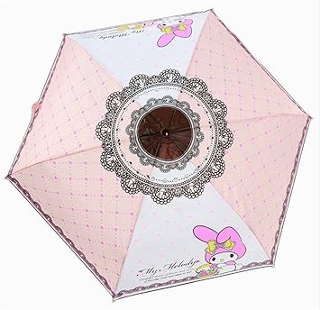 【クリックで詳細表示】サンリオ 雨の日も楽しい♪ 折り畳み 傘 アンブレラ 女の子 女児 キティ (マイメロディB＆ミニティッシュ4P)： スポーツ＆アウトドア