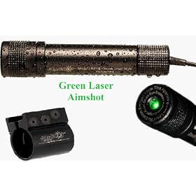 Aimshot 5mw Green Laser 8100 with Rail Mount by 