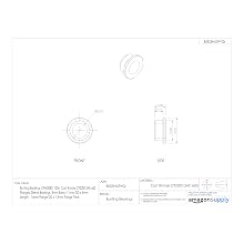 Bunting Bearings CFM008011006  Cast Bronze C93200 SAE 660 Flanged Sleeve Bearings, 8mm Bore x 11mm OD x 6mm Length - 14mm Flange OD x 1.5mm Flange Thick