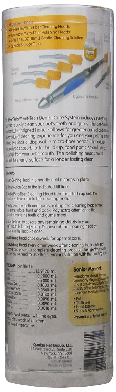 Amazon.com : Silver Tails Vet-tech Dental Care Cleaning Solution ...