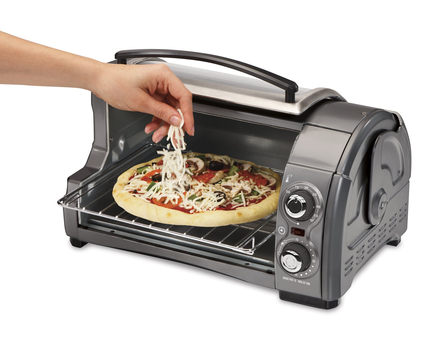 NEW Large Electric Toaster Oven, Roll Top Door Cooker Broiler Machine