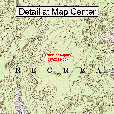 71dy9jHOS7L USGS Topographic Quadrangle Map   Travertine Rapids, Arizona