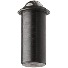 Jergens 10832 Steel Press Fit Plunger, Low Carbon Steel, 0.188 Thread