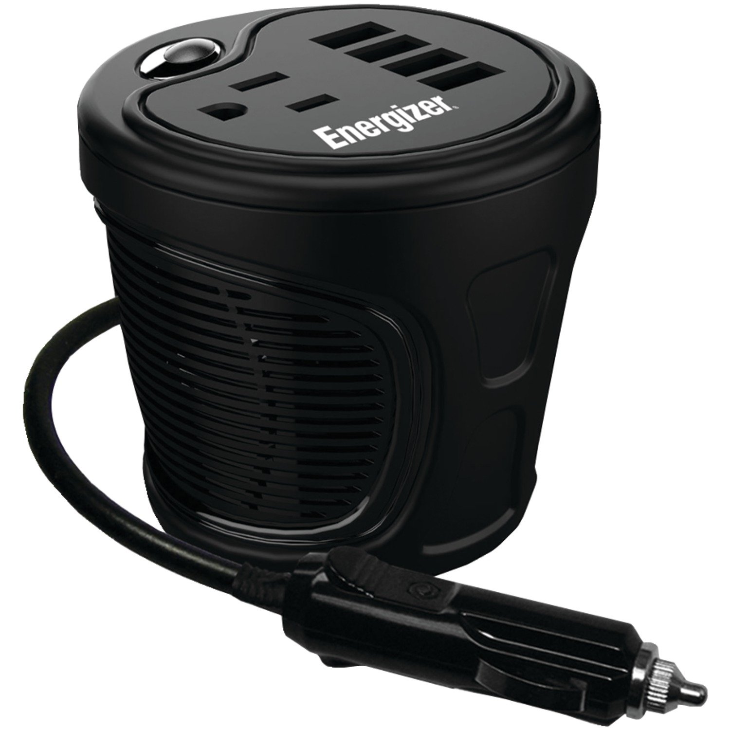 ENERGIZER 120W Cup Inverter 12V DC cigarette lighter to 120V AC to