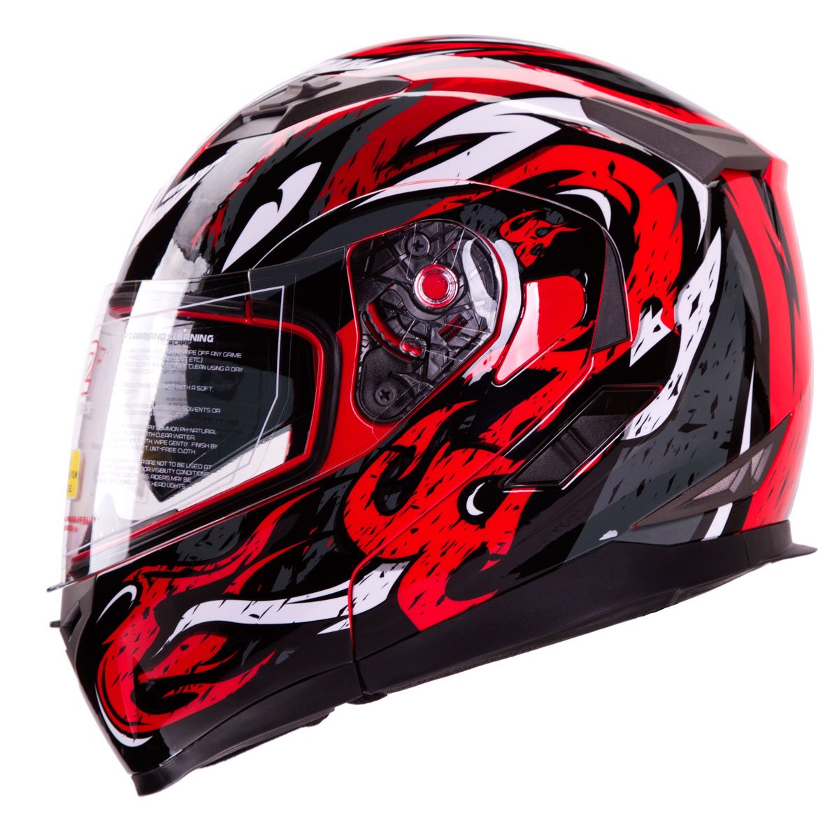 VIPER Modular Dual Visor Motorcycle / Snowmobile Helmet DOT Approved (IV2 Model