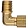Dixon 169C-0404 Brass Compression Tube Fitting, Elbow, 1/4" Tube OD x 1/4" NPTF Male