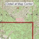 USGS Topographic Quadrangle Map - Santiago Peak, California (Folded/Waterproof)