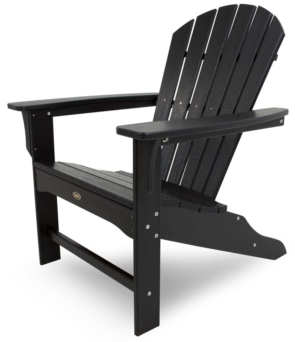 Trex Outdoor Furniture Cape Cod Adirondack Chair, Charcoal Black