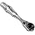 Wera 8001 A 1/4" Square Drive Bit Ratchet, 60 Teeth