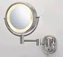 SeeAll 8 Satin Nickel Finish Dual Sided Surround Light Wall Mount Makeup Mirror