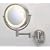 SeeAll 8" Satin Nickel Finish Dual Sided Surround Light Wall Mount Makeup Mirror