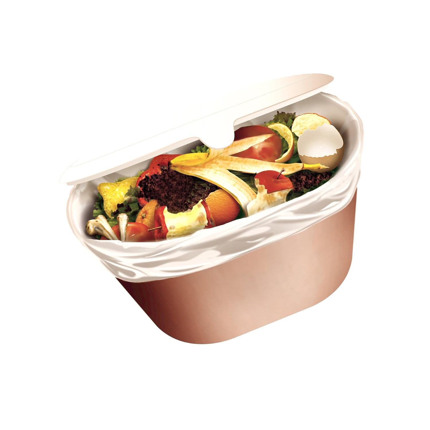 Glad OdorShield Small Kitchen Compostable Trash Bags, 2.6 Gallon, 20