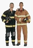 Aeromax Toys Adult Tan Fire Fighter Suit - S