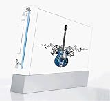 Factory Outlet Blue Guitar Hero Decorative Protector Skin Decal Sticker for Nintendo Wii Console