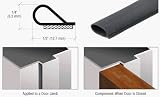 CRL Black Self-Adhesive Weatherstrip - 100 ft. Roll