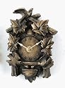 New Haven N91210HCUB 6-1/2 by 4-1/2 by 2-Inch Bronze Bird's Nest Cuckoo Clock