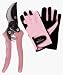 Glove & Secateur (Pruning Shears) Set in Gift Box