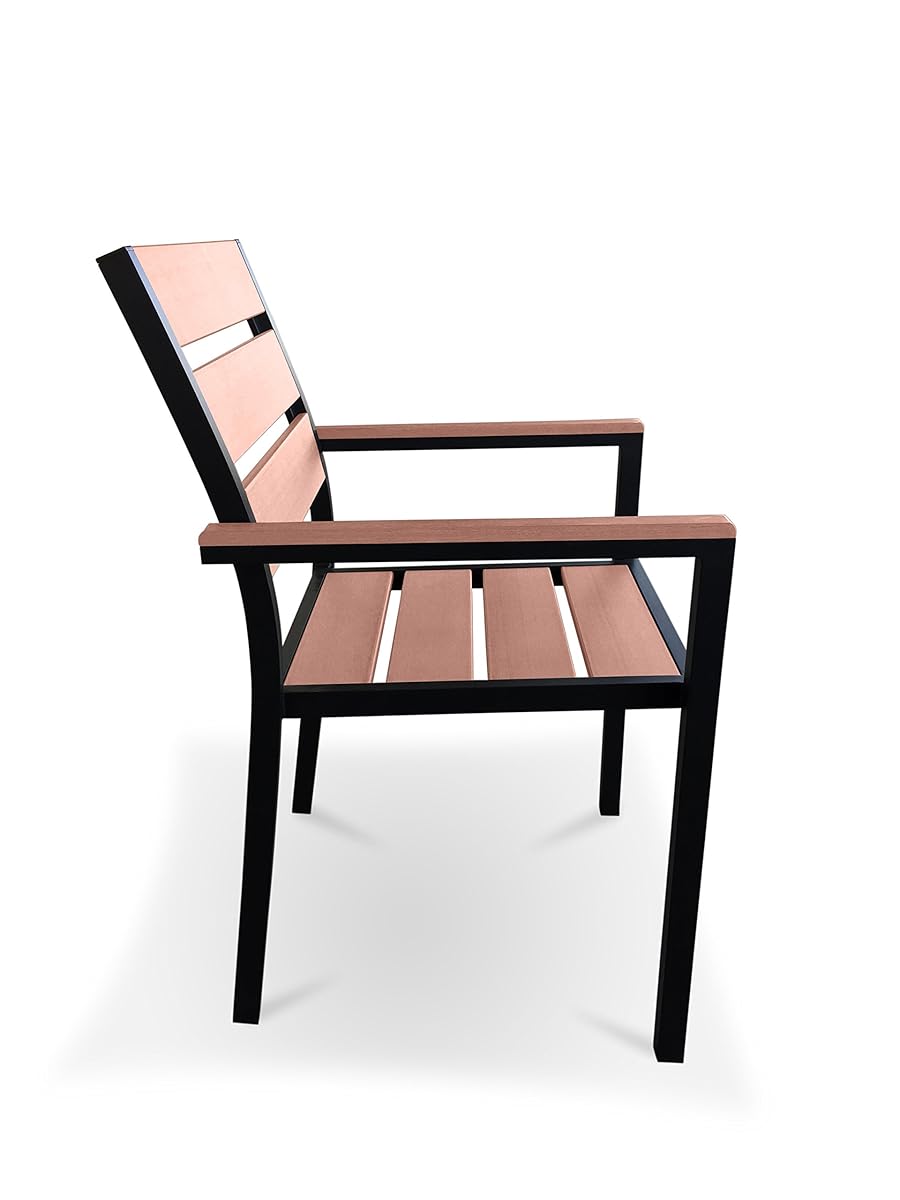 9 Piece EcoWood Extendable Outdoor Patio Dining Set