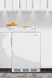Built-in Under Counter Ice Makers:Summit Appliances SCFF55 24 Inch Wide Frost-Free Built In Freezer - White