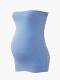 Bump Huggers Maternity Belly Band Petite UK Size 8 - 10 (pre-pregnancy) in Cornflower Blue