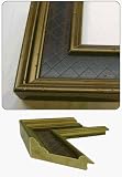 Navy - Gold Trim Wood Frame - 8 x 10