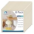 New England Stories 8 PCS Reusable Cheesecloth, Grade 100, 20x20 Inch 