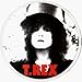 Marc Bolan - T. Rex Logo with Face Shot - Round Sticker / Decal Image