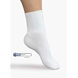 Therafirm SmartKnit Seamless Diabetic Sock Wide Crew White Large