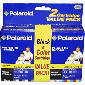Polaroid Lexmark Z12, Z22, Z32 Compaq IJ600 Black and Tri-Color Value Pack by Polaroid