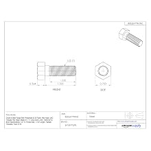 Grade 8 Steel Flange Bolt, Phosphate & Oil Finish, Hex Head, UNC Threads, Hex Head, Meets IFI-111 (2002)/SAE J429 (1999)/ASTM B633 Specifications, 1/2"-13 Thread Size, 1-1/2" Length, Partially Threaded, Pack Of 25