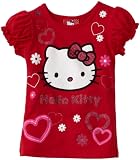 Hello Kitty Girls 2-6X Puff Sleeve Tee