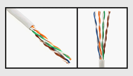 100-110ft Bulk White Cat 5e Stranded PVC 350Mhz. Rated UTP