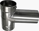 Chimney Plus 323209 Protech 9 Inch Ventinox Tee 316Ti for Chimney Pipes