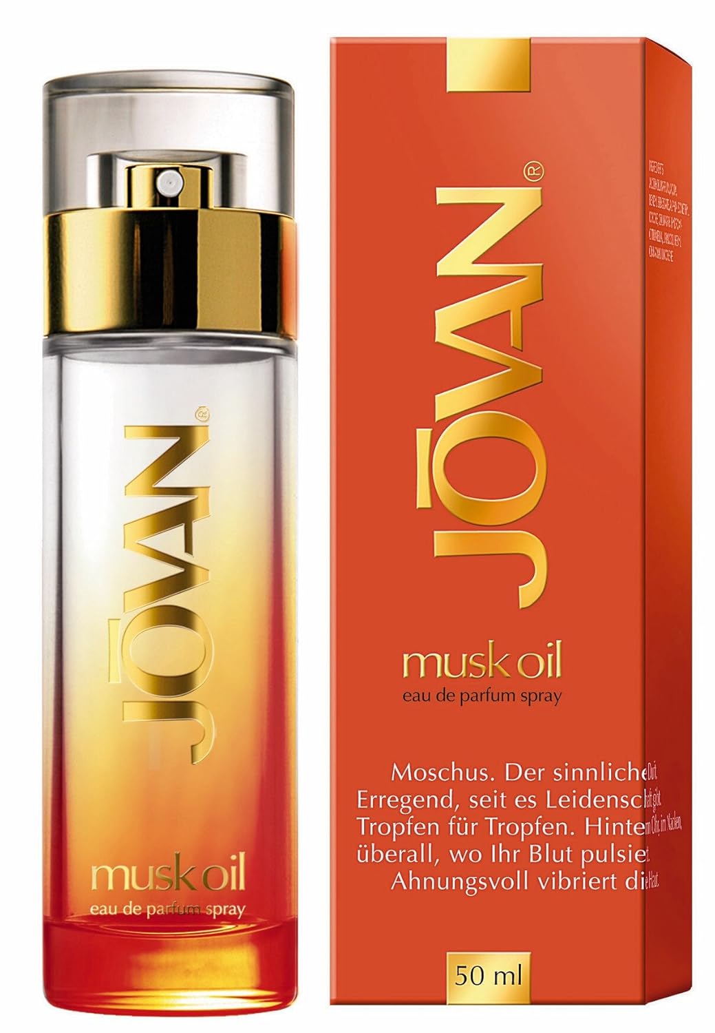 Jovan Eau de Perfume Musk Oil For Her Woman Elegant Gentle Scent Spray