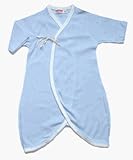 Sckoon Organic Cotton Preemie Baby Kimono Blue Preemie