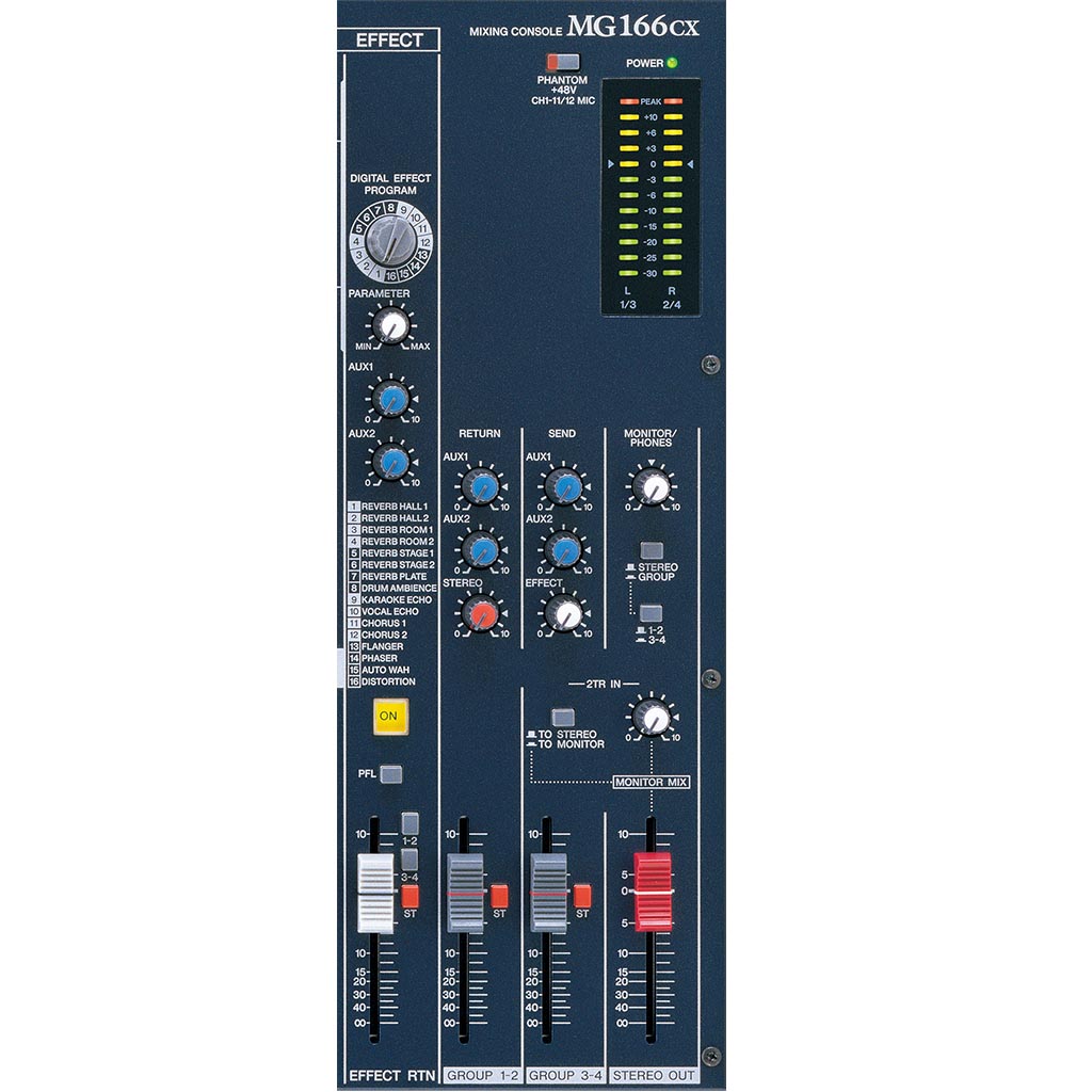 Yamaha MG166CX 16 Input 6 Bus Rack Mountable Mixer with