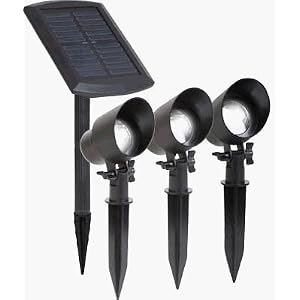 Jiawei Solar #SPS1-P2-BK-PK3 FS 3PK Solar Flood Light