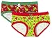 Intimo Women's 2 Pack Christmas Boyleg Panty with Lace Trim Panty, Green/Red, X-Large