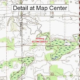 Buy USGS Topographic Quadrangle Map - Belding, Michigan (Folded Waterproof)