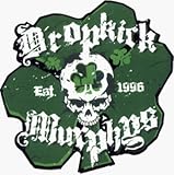 Dropkick Murphys - Est. 1996 - Irish Shamrock / 3 Leaf Clover Logo - Sticker / Decal