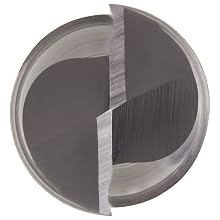 Niagara Cutter D201 High Speed Steel (HSS) Square Nose End Mills, Double End, Inch, Weldon Shank, TiAlN Finish, Roughing and Finishing Cut, 30 Degree Helix, For Use With All Materials