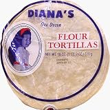 ダイアナ フラワートルティーヤ (12枚入り、8インチ) Diana's Flour Tortillas (12/pkg, 8 inch)